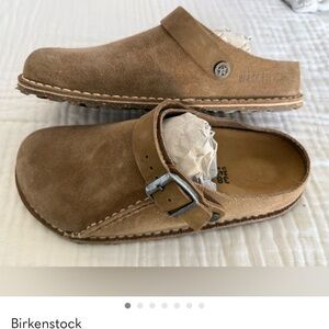 NWOB Birkenstock Lutry Premium Suede Clogs Size 38 Medium/Narrow